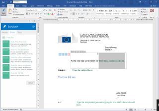 Eurolook - Austausch eines Elements durch ein Element des selben Typs